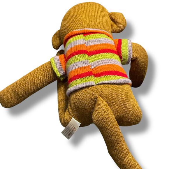 Dan Dee Plush Sock Monkey Stuffed Animal Shower Stripe Nursery Shower Gift 19" - Picture 7 of 14